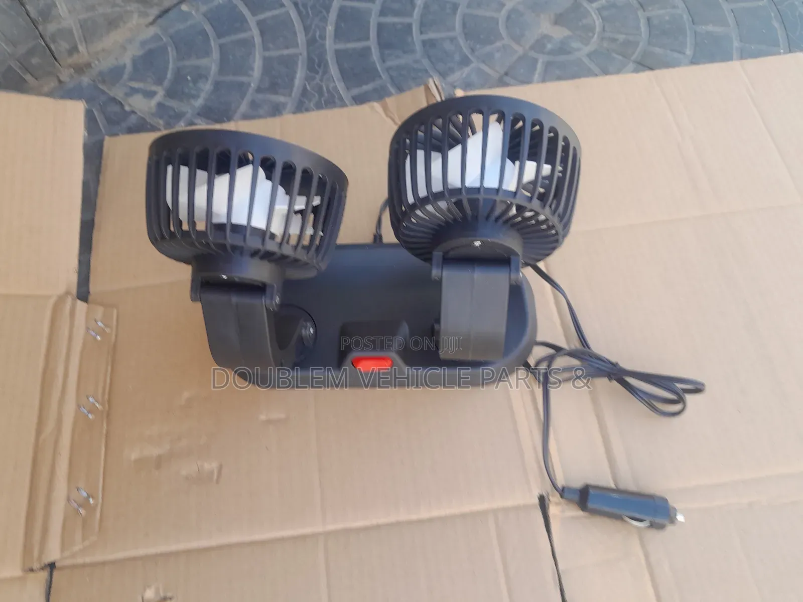Double Headed Vehicle Fan Universal Both 12v,24v High Quality