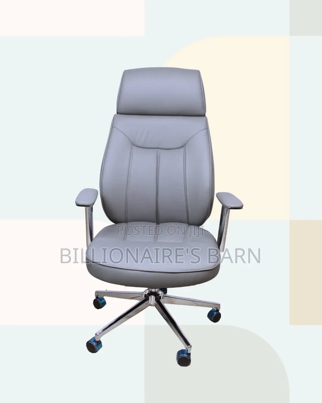 Executive Leather Chair — Posture Support, Premium Leather Finish