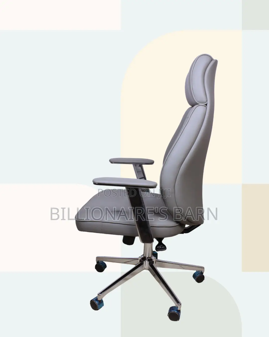 Executive Leather Chair — Posture Support, Premium Leather Finish