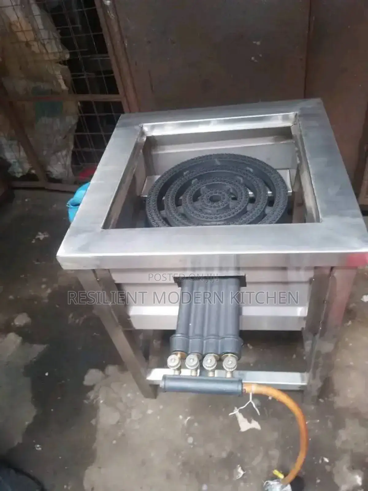 Stainless Steel 4 Ring Gas Cooker