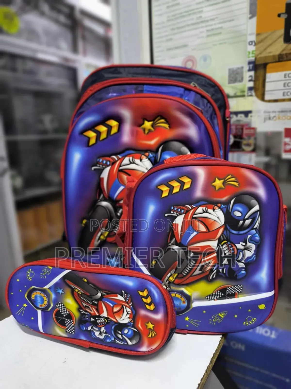 3in1 Cartoon Theme School Backpack