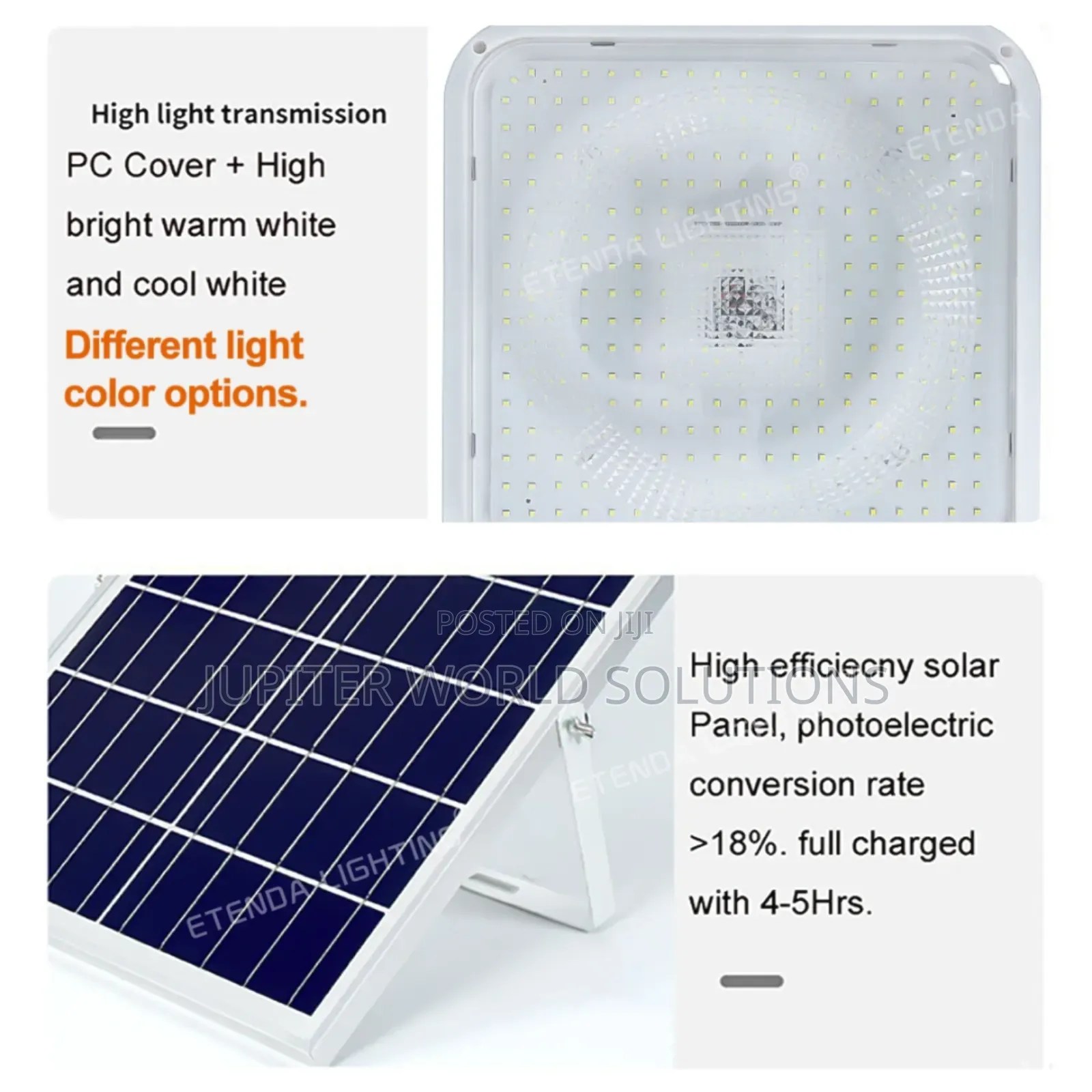 100w Solar Ceiling Lights
