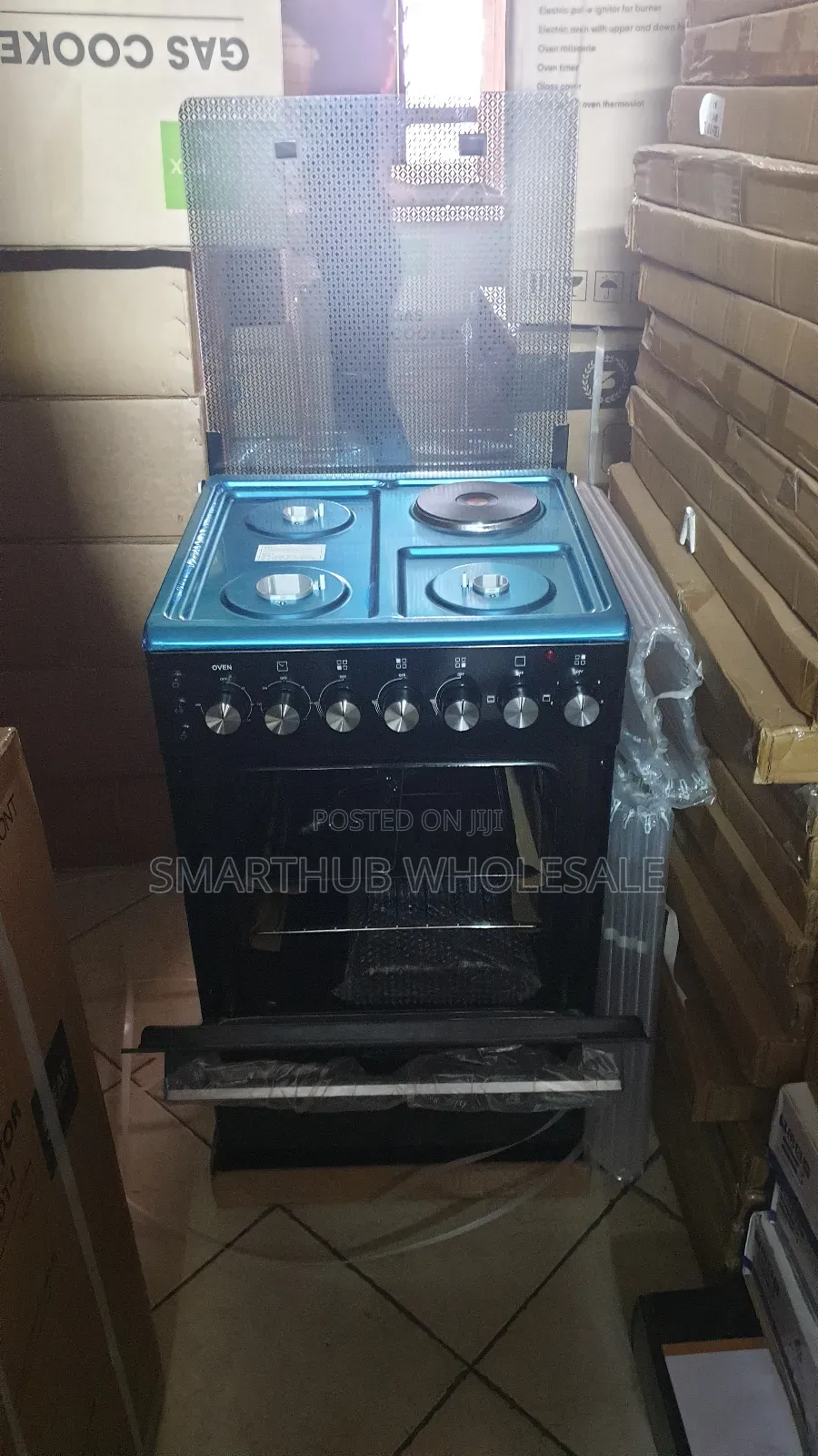 Syinix 50×55 3+1 Standing Cooker With Electric Oven