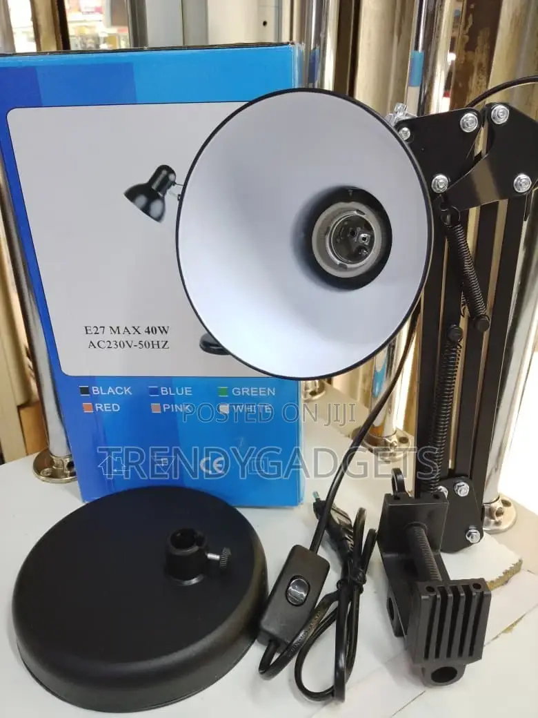 Swing Arm Table Lamp With Clamp Mount 40w