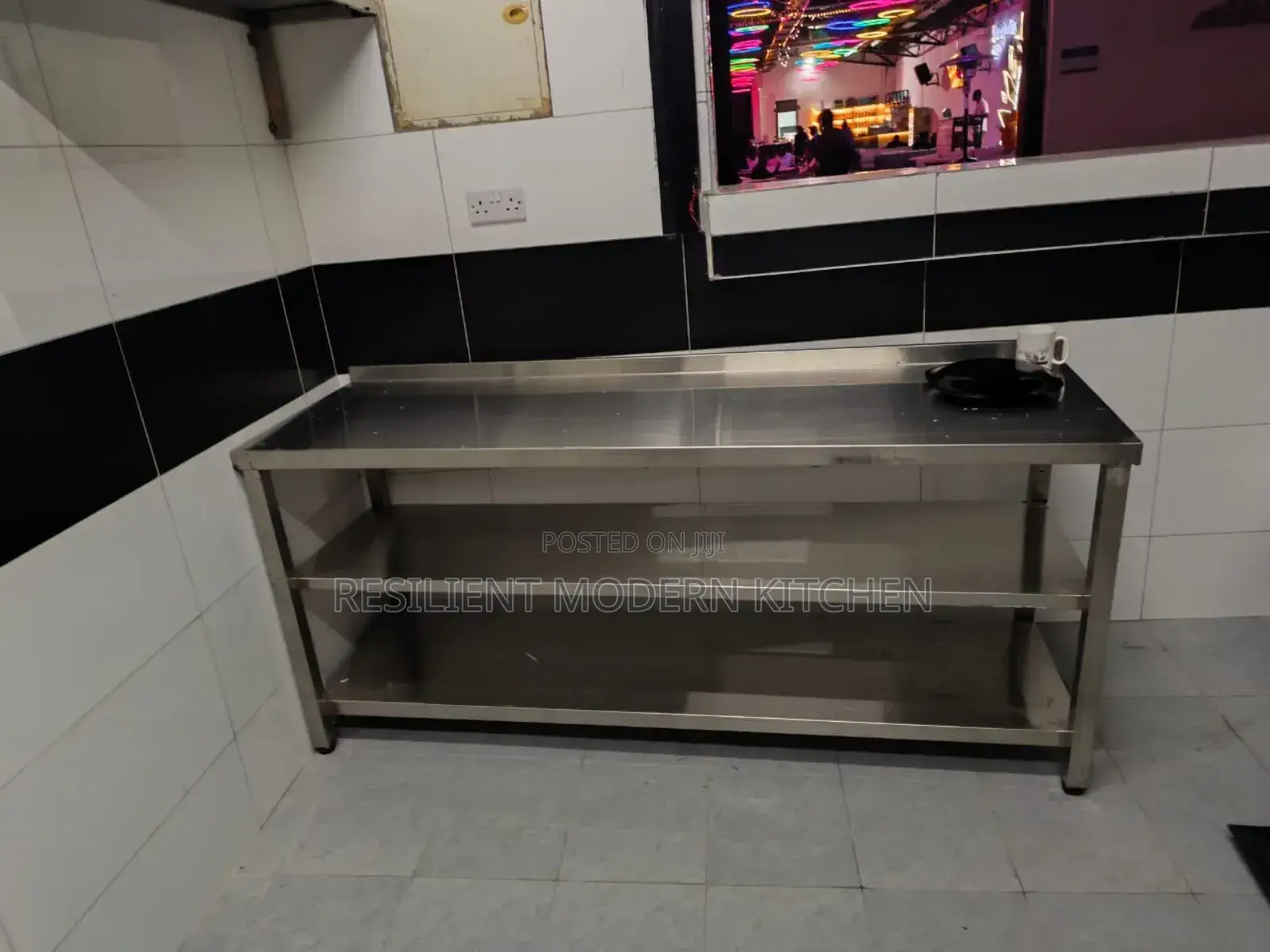 Commercial Stainless Steel Worktop Table With Undershelves