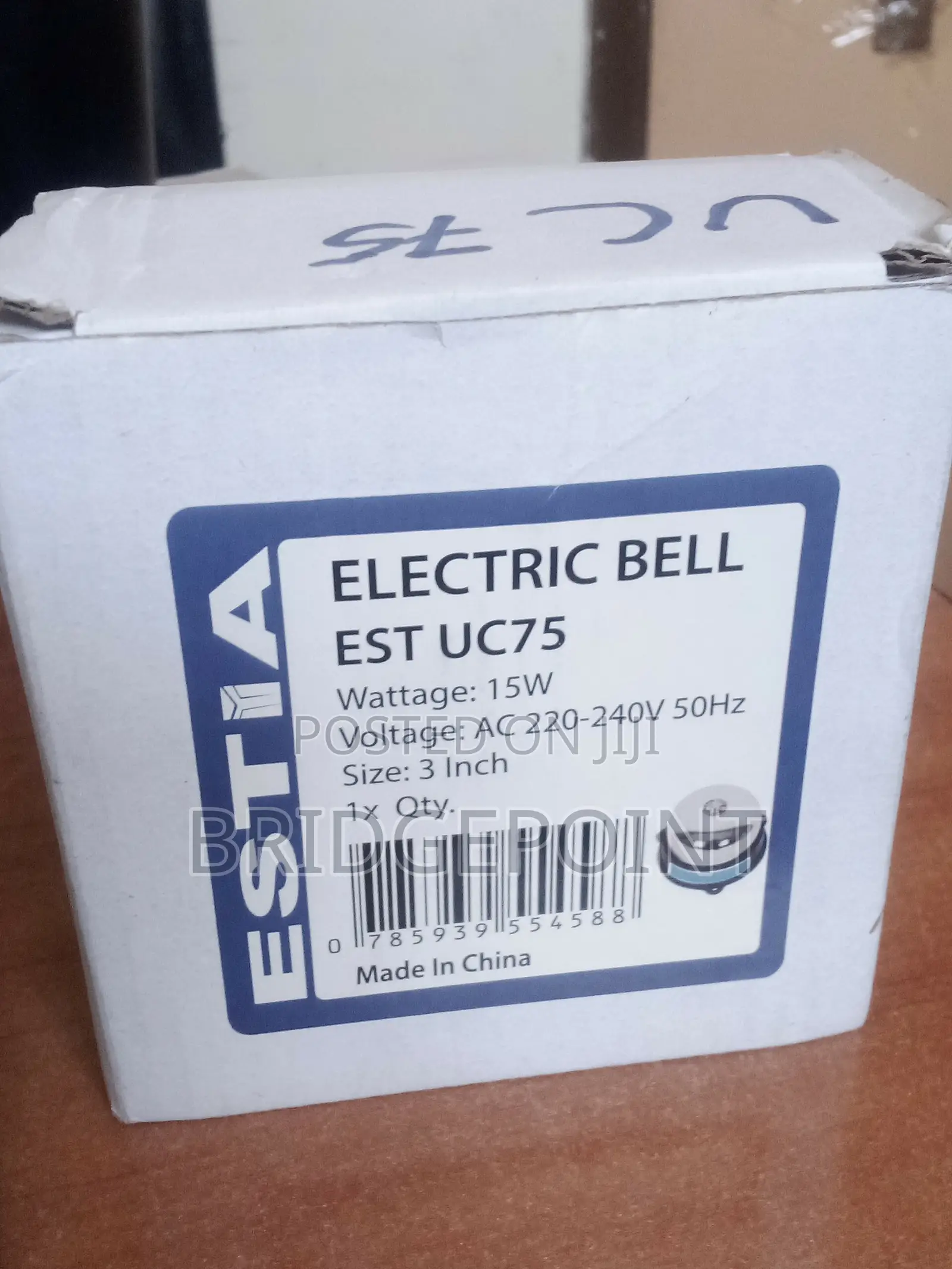 Estia 3 Inch 15w School Home Office Industrial Electric Round Bell