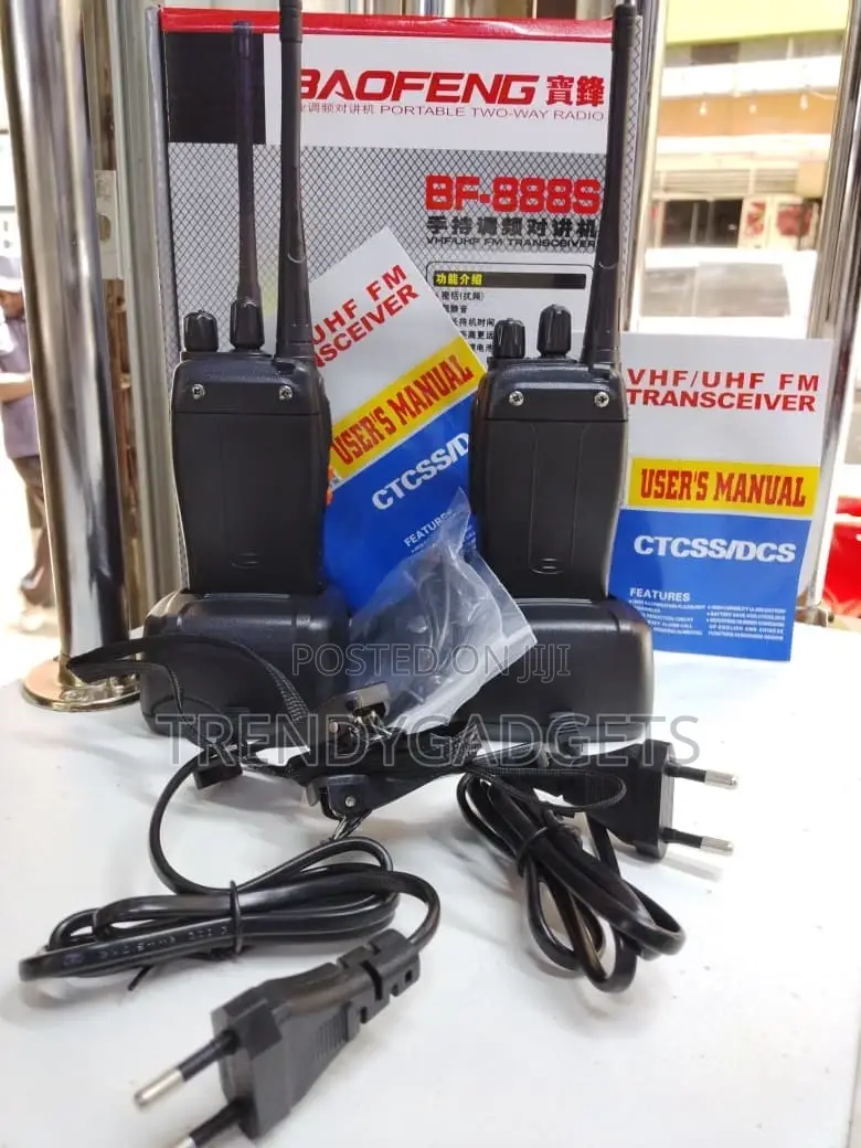 Bf-888s Walkie-Talkie Radio With 1500mah Battery