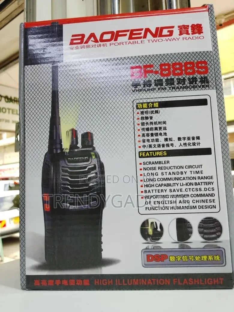 Baofeng Bf-888s Handheld Uhf Walkie-Talkie for Security