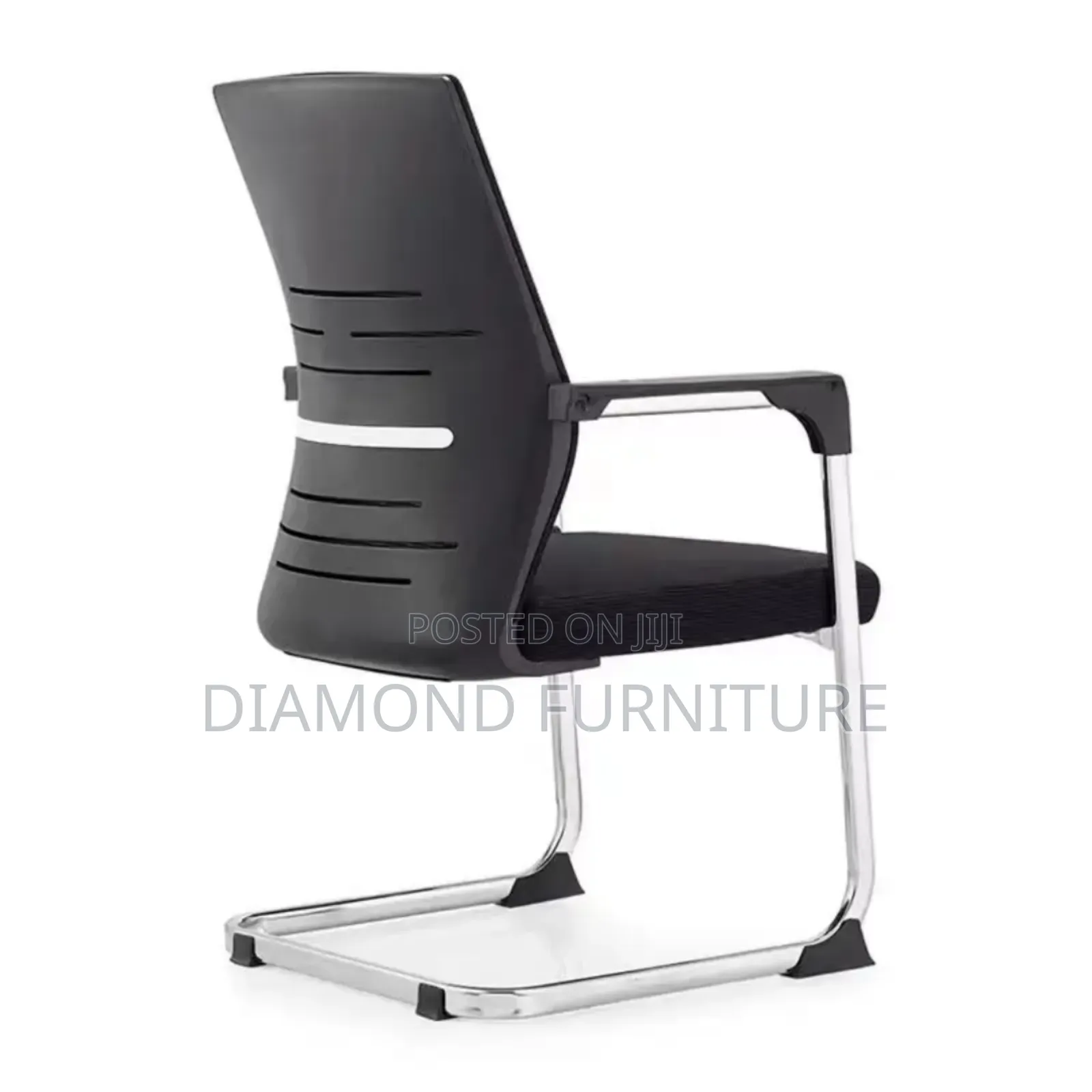 Office Visitor Chair With Chrome Frame | Reception Waiting Chair