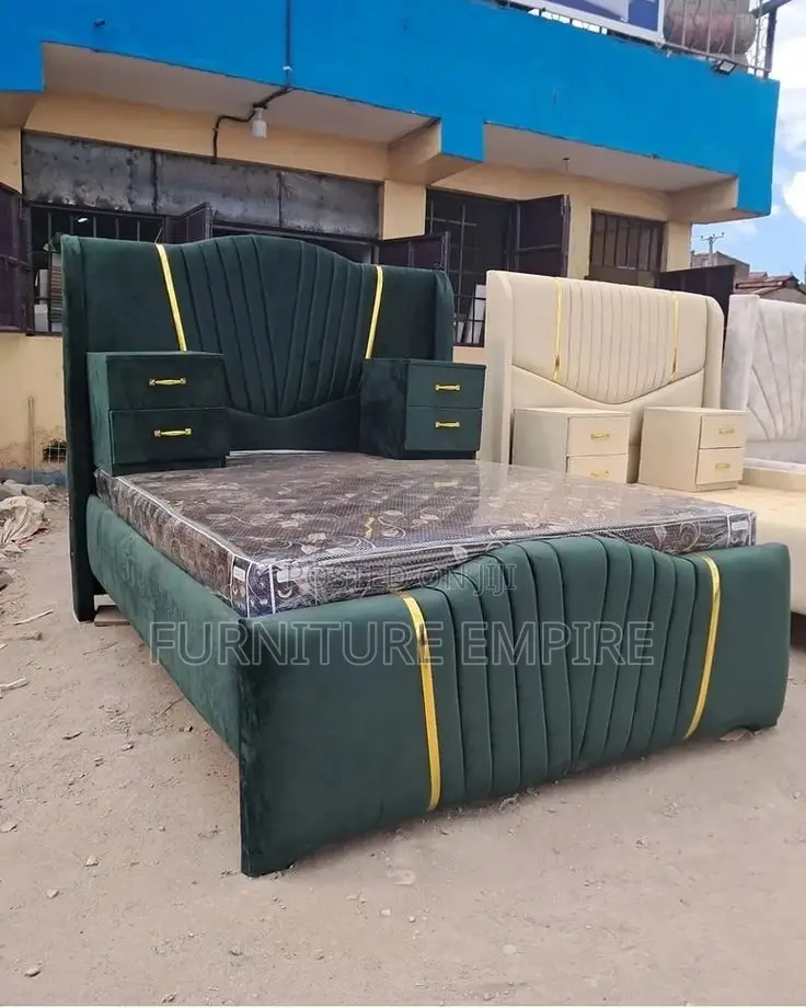 Renewable Soft 5 by 6 Bed With Side Drawers