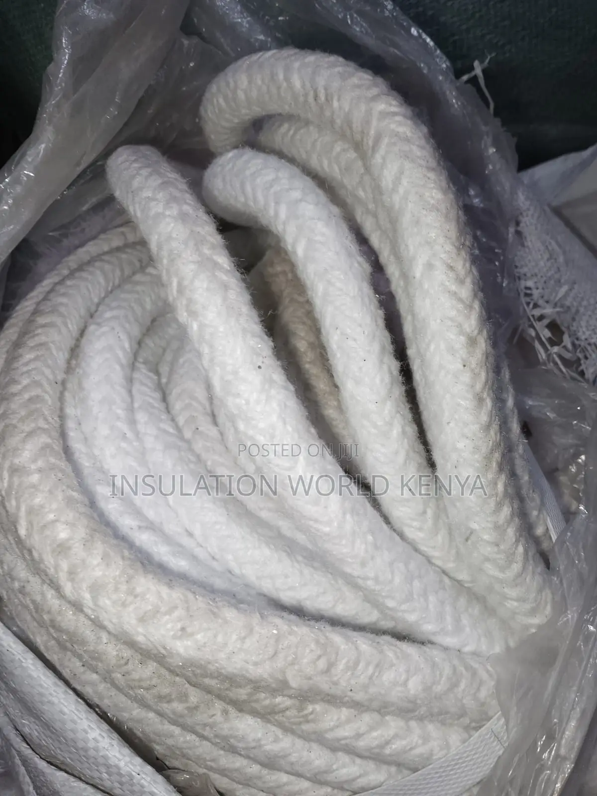 Ceramic Fiber Round Rope 1260°C – Heavy-Duty (16mm, Non-Asbestos)
