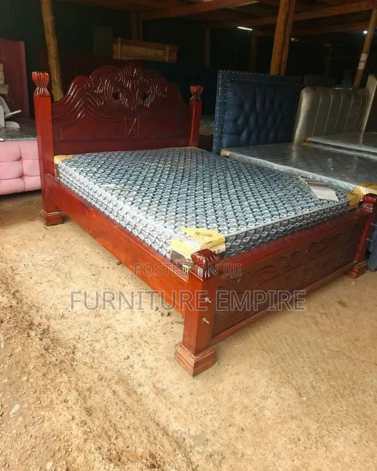 American 5 by 6 Wooden Bed