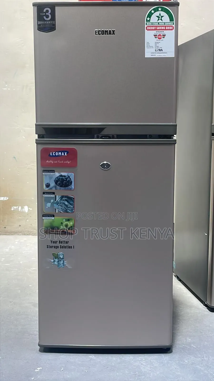 Ecomax 118l Double Door Refrigerator