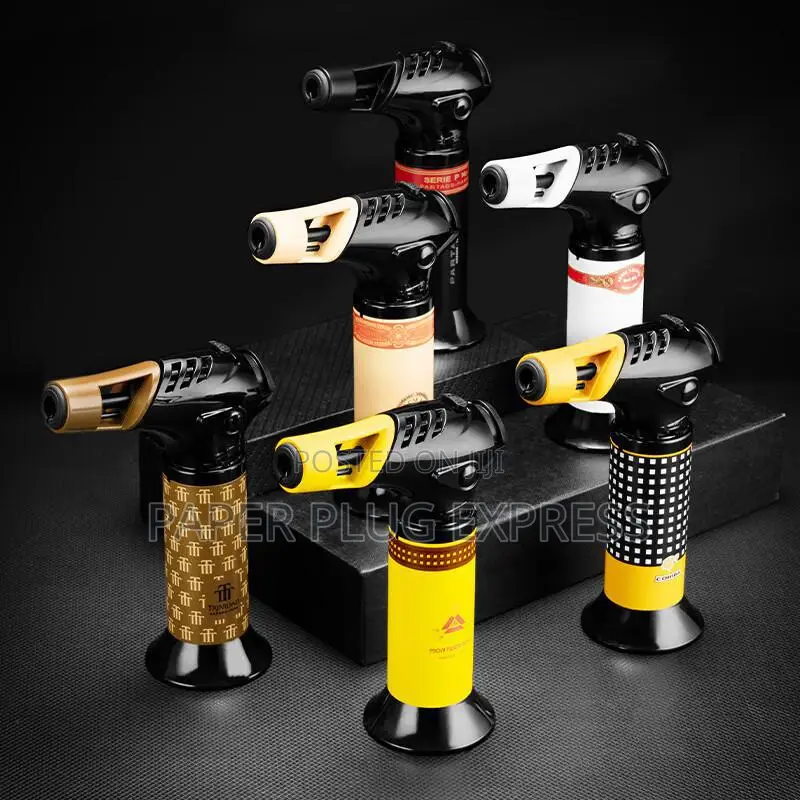 One Hand Ergonomic Torch Cigars Lighter