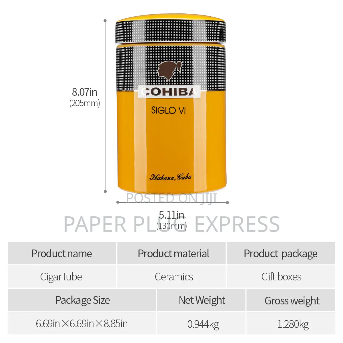 Cohiba Habanos Humidor Jar – 25 Cigars