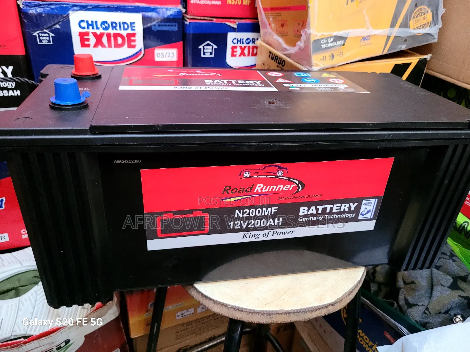 Roadruner N200 /200ah Battery Mf