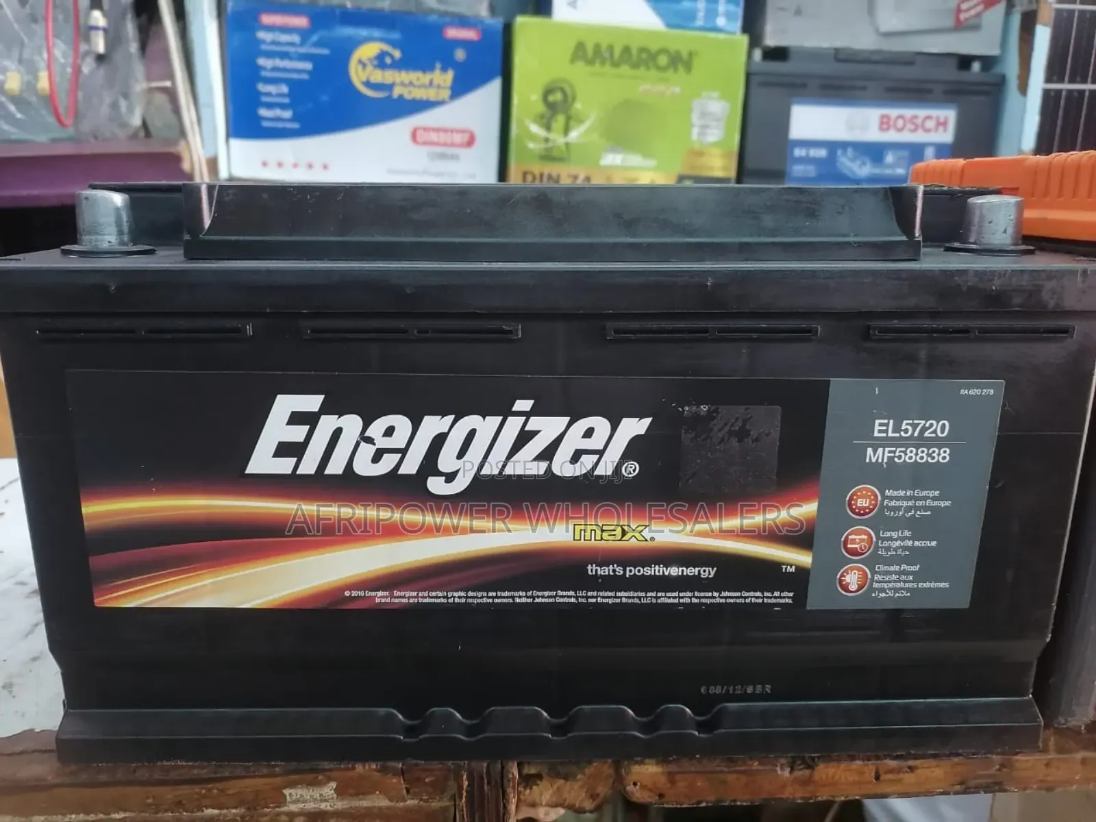 Energizer Din 100 Car Battery Mf