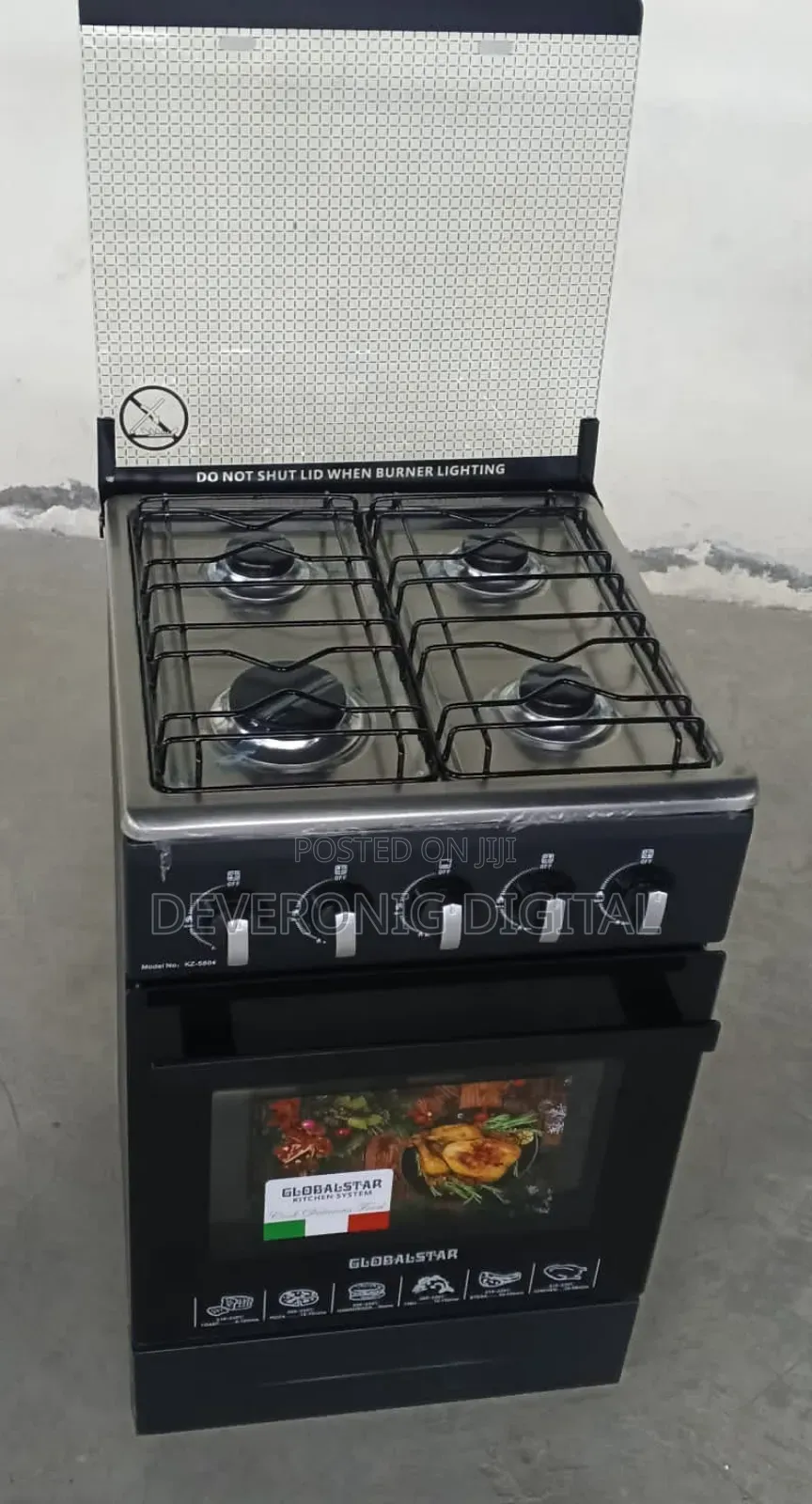 Black 50*55 Globalstar Full Gas Standing Cooker