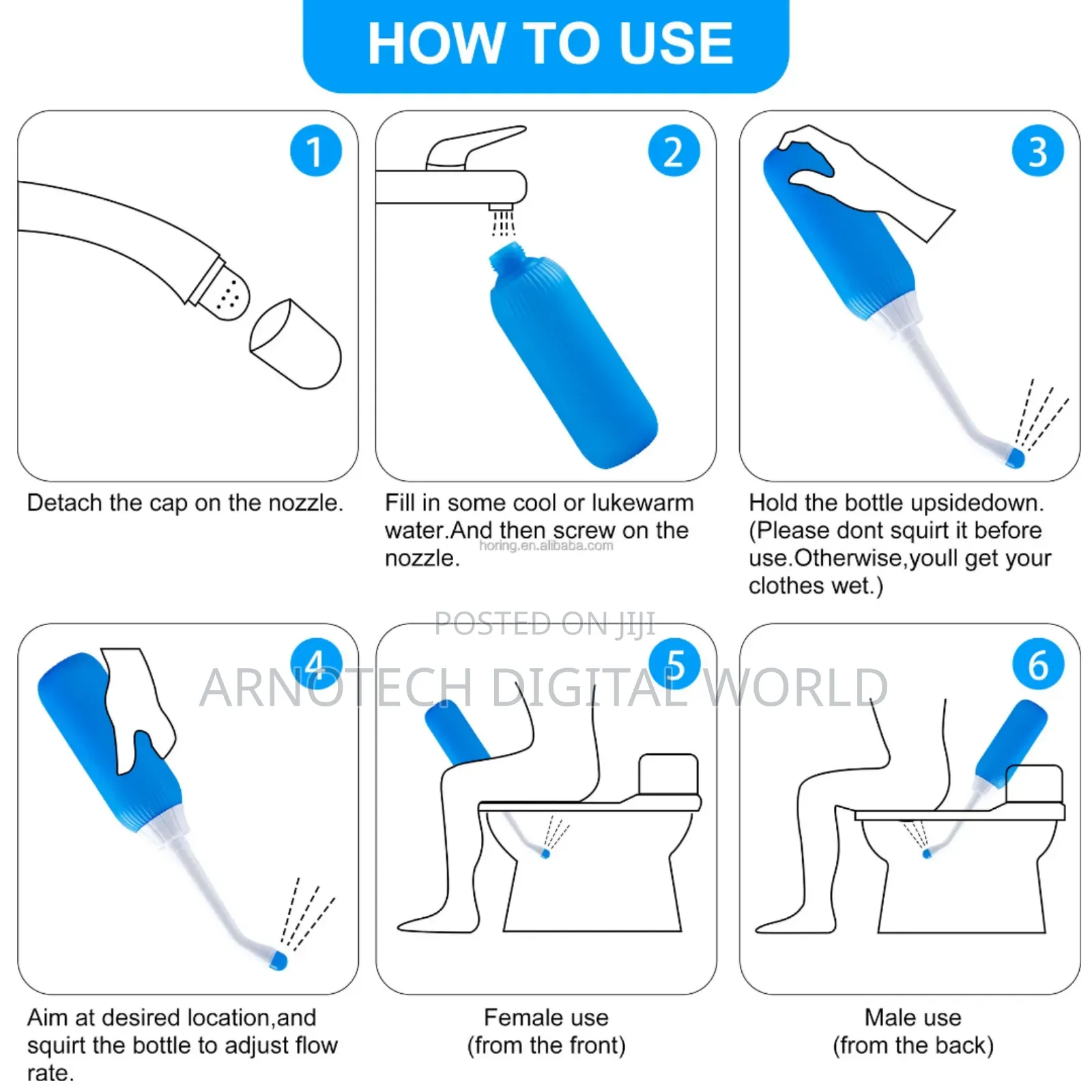 Portable Bidet for Personal Hygiene