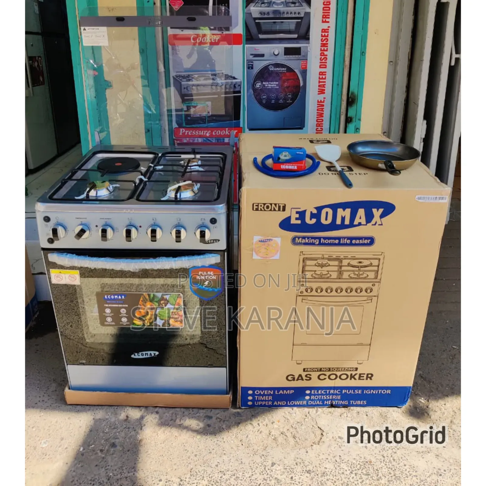 Ecomax 3+1 Standing Cooker, 50*55 Size