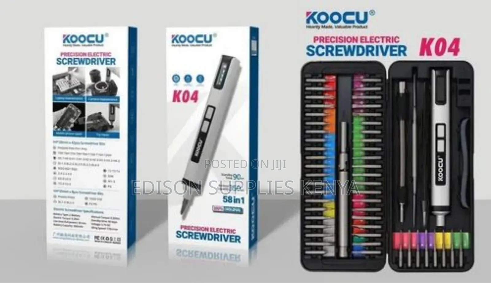 Electric Precision Screwdrivers Set Koocu 58-in-1 Rechargeable Premium