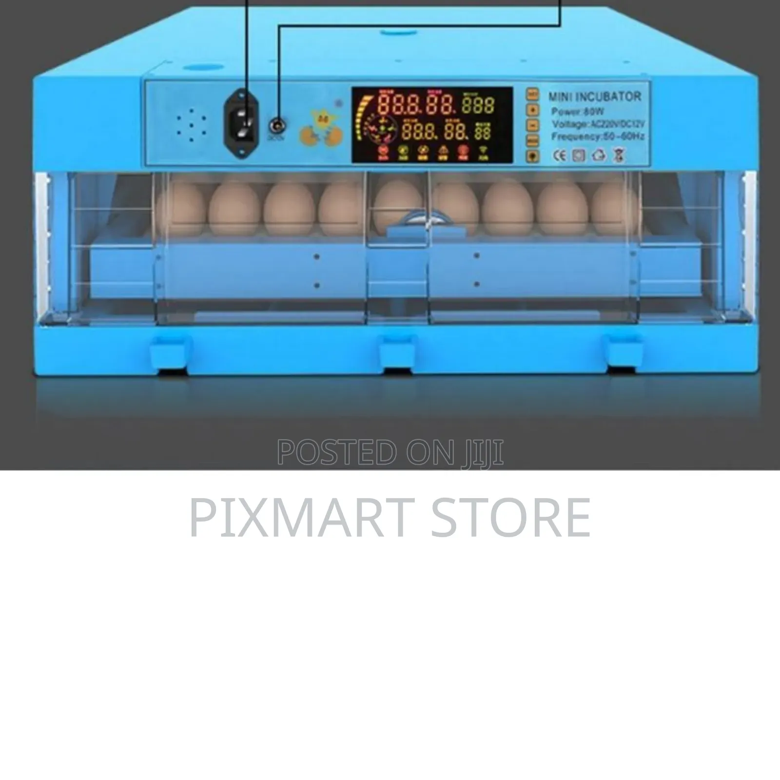 Egg Incubator; Affordable 64 Eggs Poultry Incubator