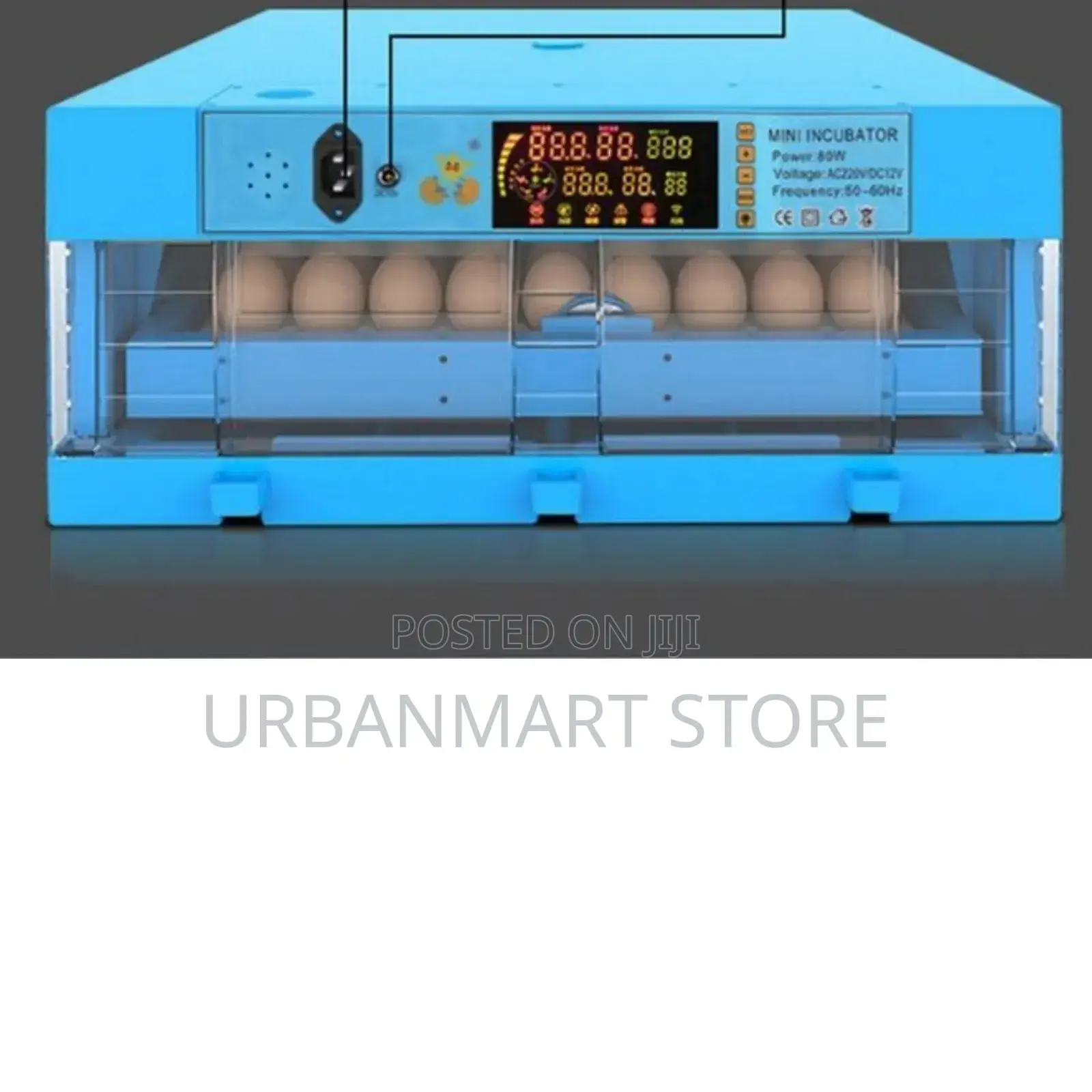 Egg Incubator; Affordable 64 Eggs Poultry Incubator