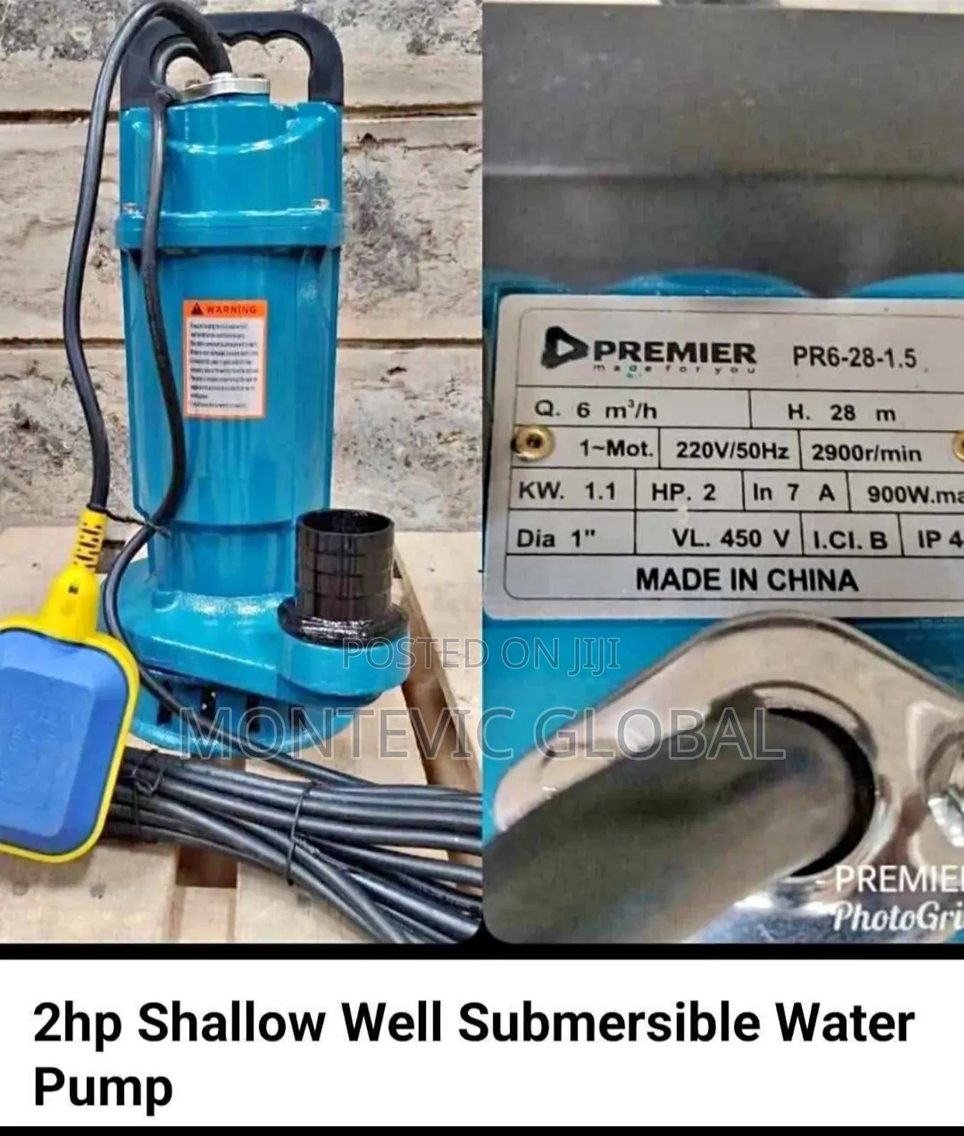 Premier 2hp Shallowwell Water Pump