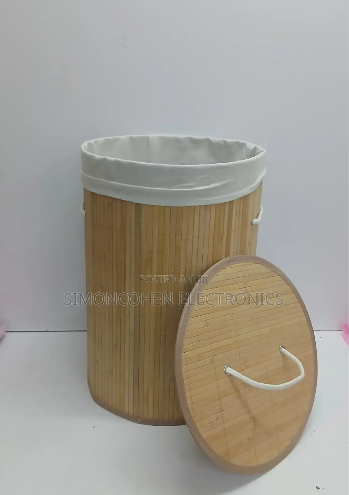 Foldable Large Capacity Wooden Laundry Basket