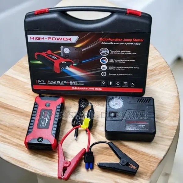 Heavy Duty 12v 99800mah Car Jump Starter With Air Compressor Pump