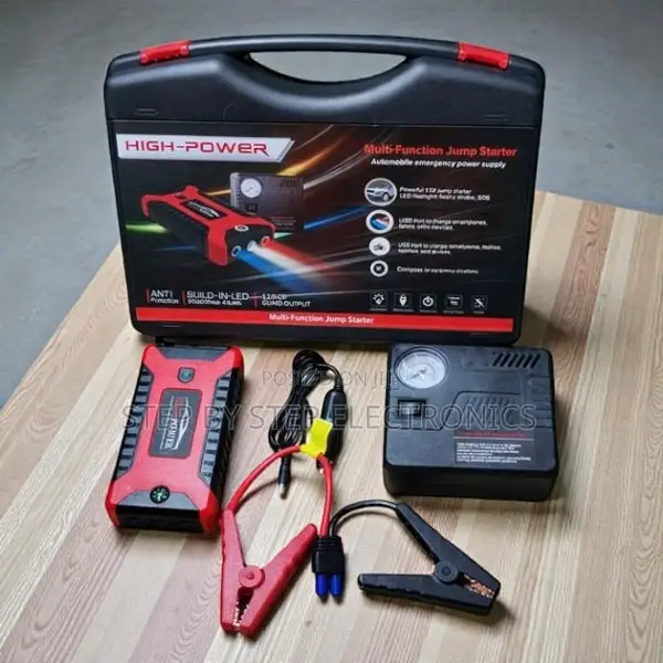 Heavy Duty 12v 99800mah Jump Starter Inflator Pump for Car Use