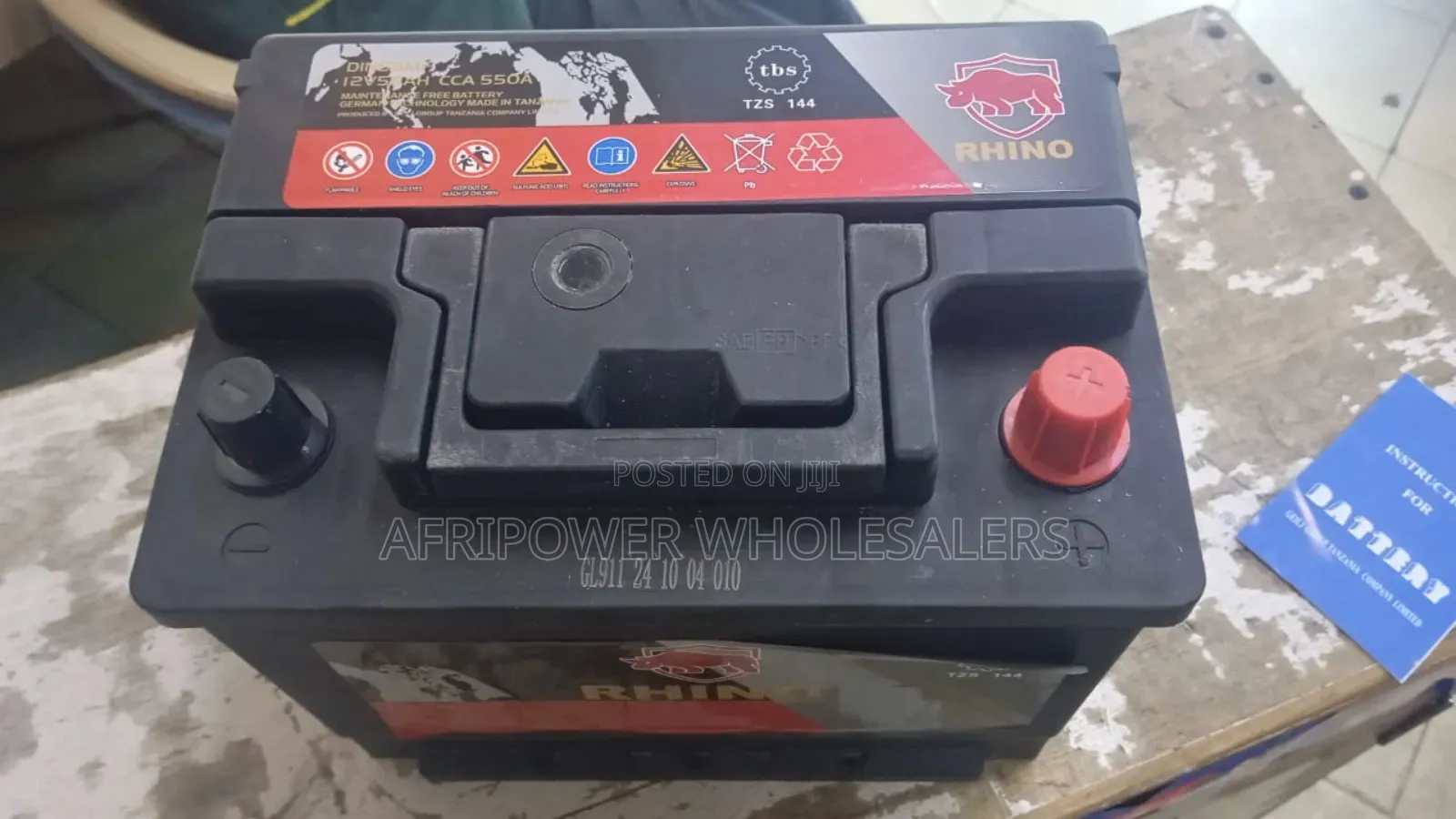 Rhino Din 55 Car Battery Maintenance