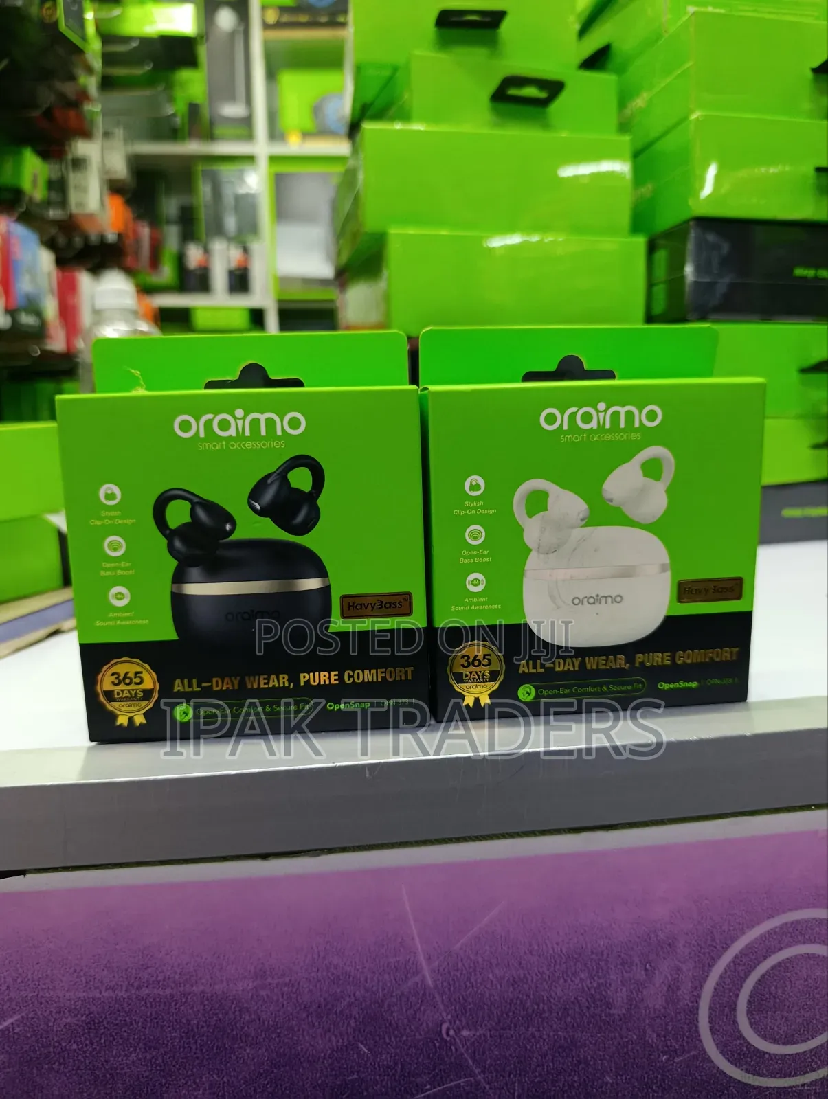 Oraimo Opensnap N Clip-on Open-Ear True Wireless Earbuds