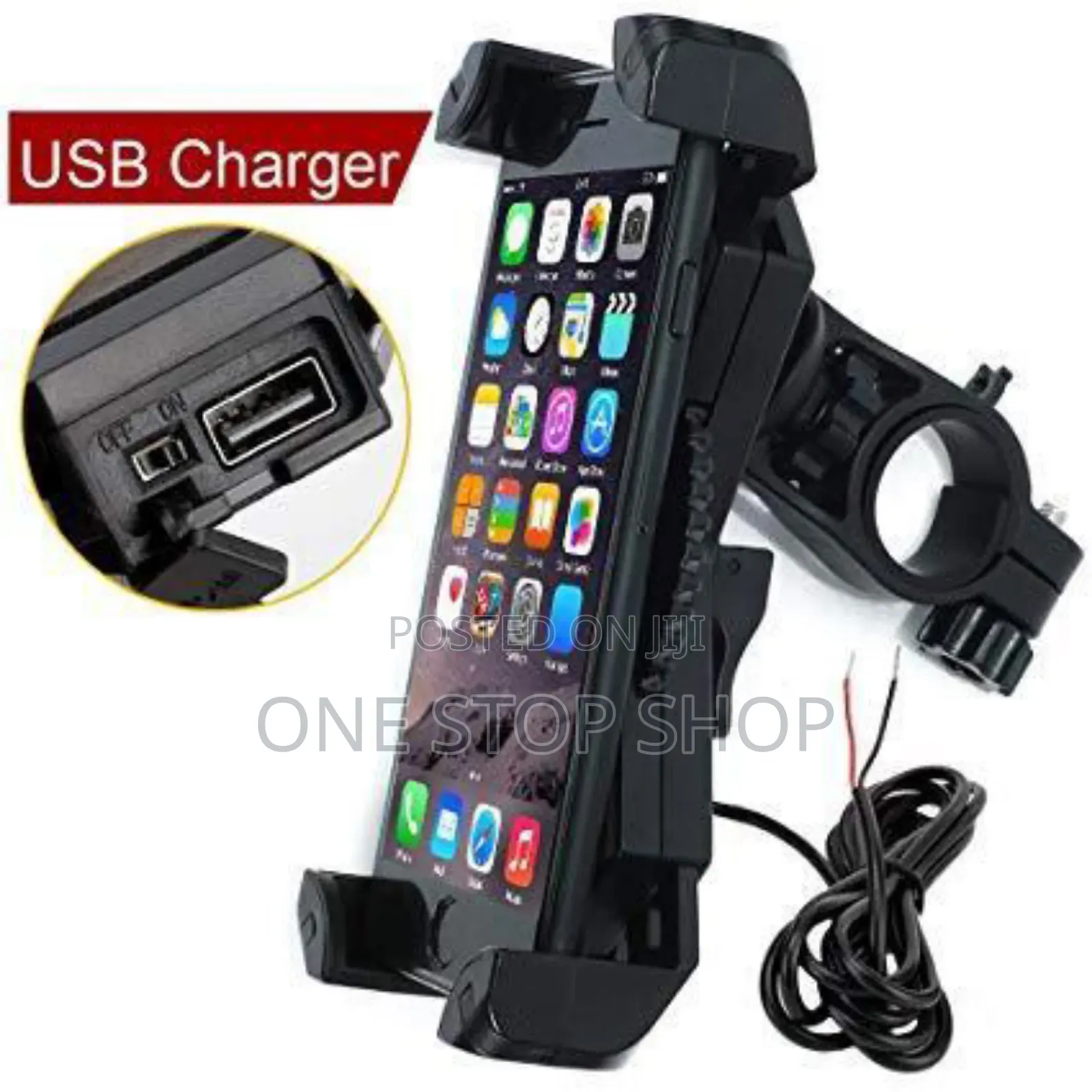 Brand New Bike Portable Phone Holder +Usb Charger