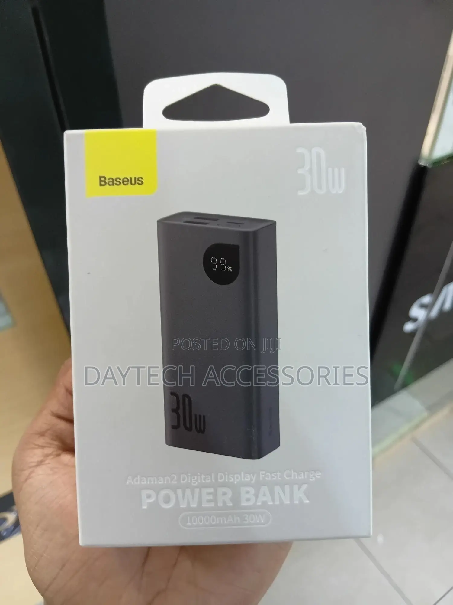 This Is a Baseus 10,000mah Adaman2 Digital Display Power Bank.