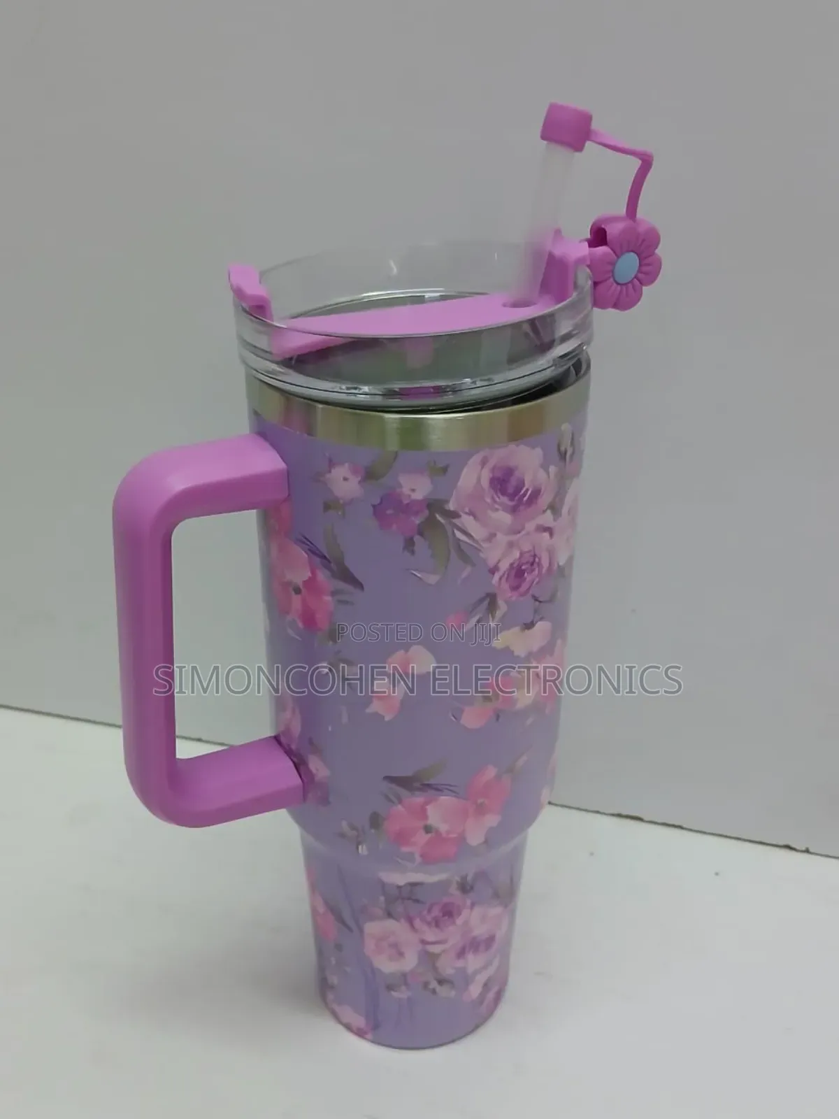 1.2l Floral Stanley Mug With Straw Lid