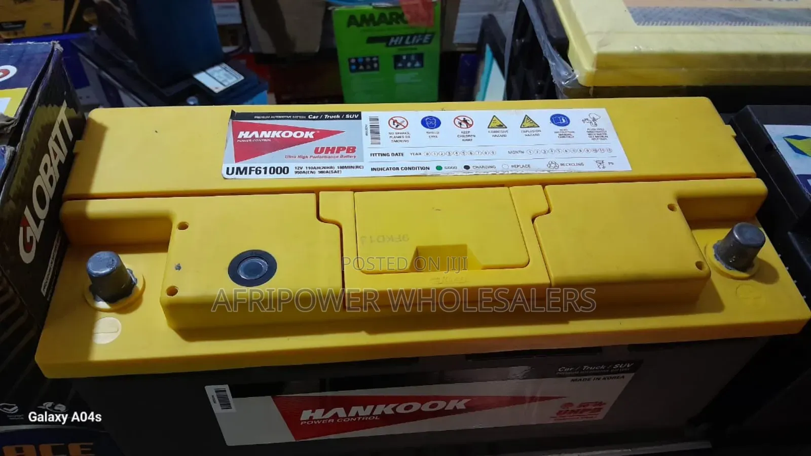 Hankook Din 110/ 110ah Car Battery
