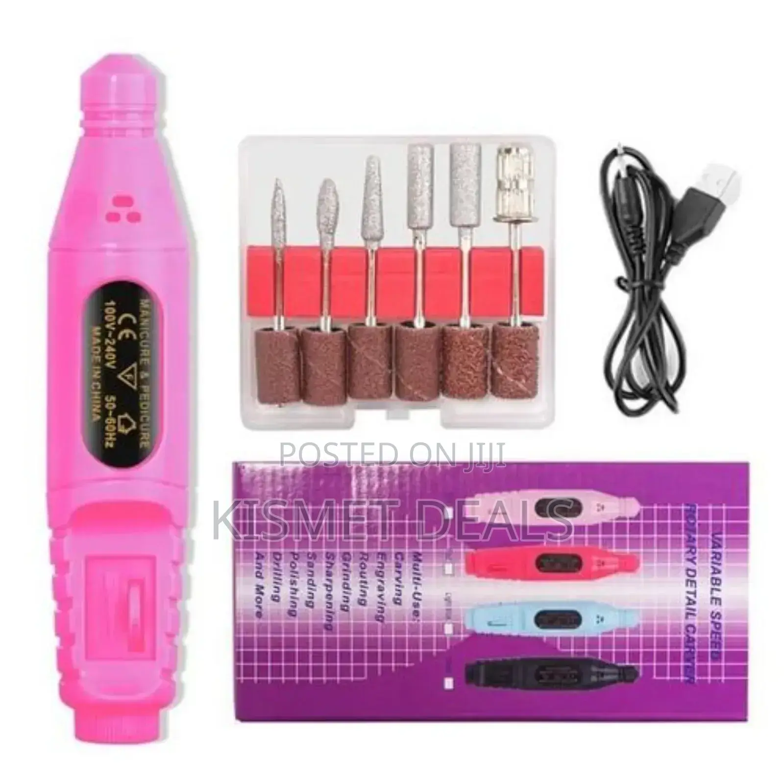 Electric Portable Nail File Drill Manicure Pedicure