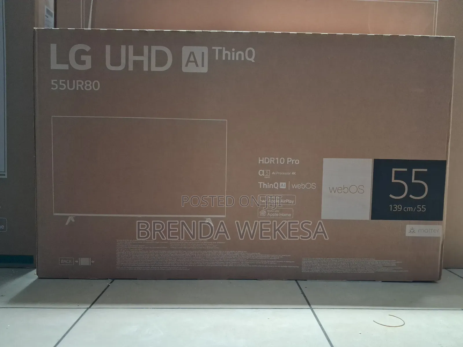 Lg 55-Inch Ur80 Smart Tv | Hdr10 | Magic Remote Thinq Ai