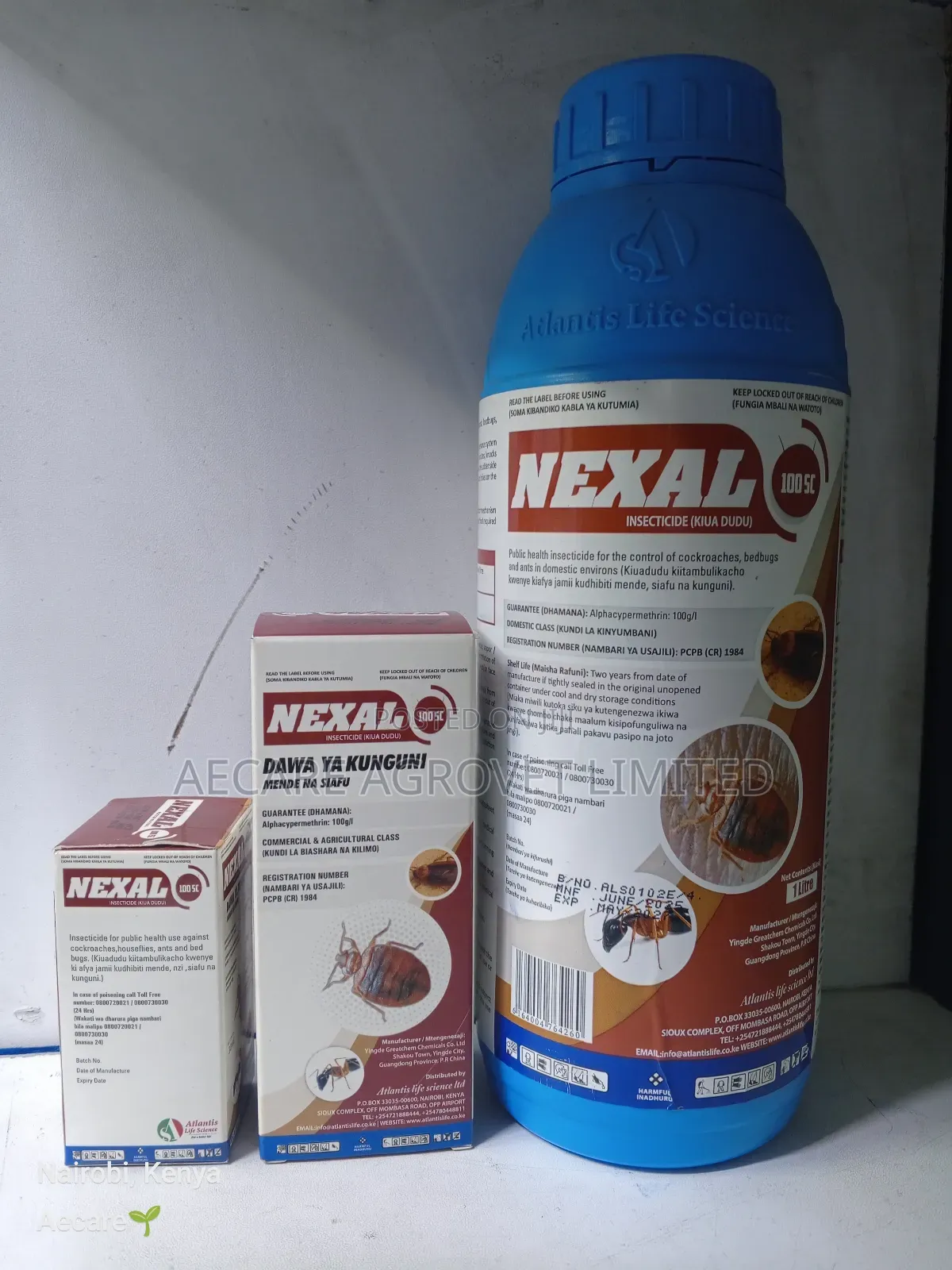 Nexal Dawa Ya Kunguni ,Mende Na Siafu 1litre, 250ml, 100ml, 30ml