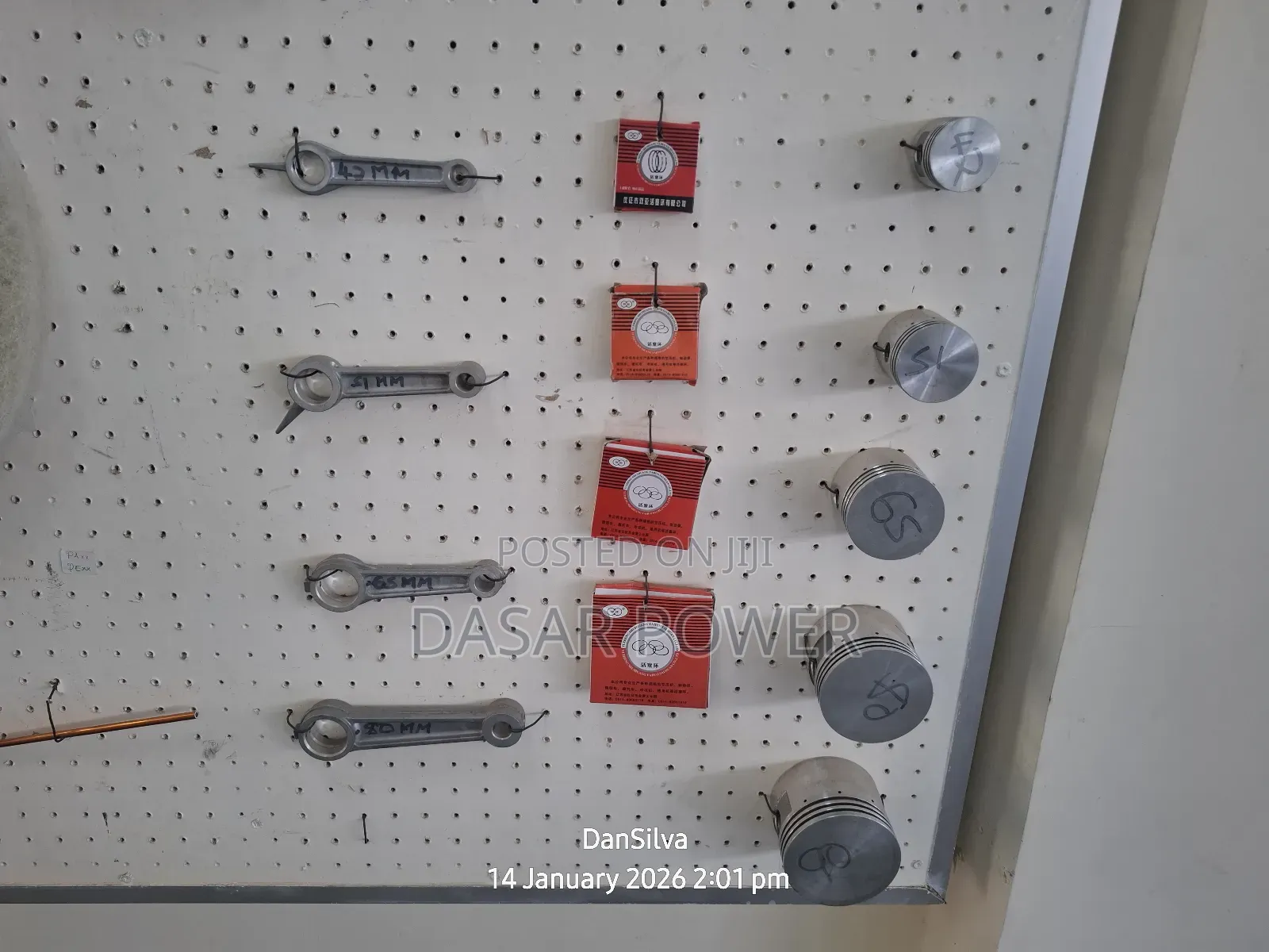Air Compressor Pistons, Rings and Conrod