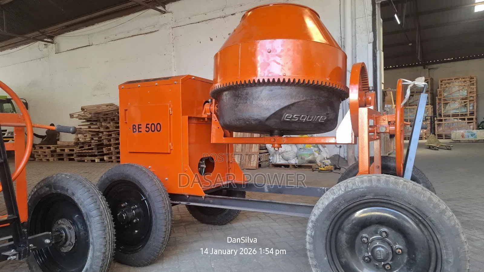 500l Indian Concrete Mixer Diesel Driven.