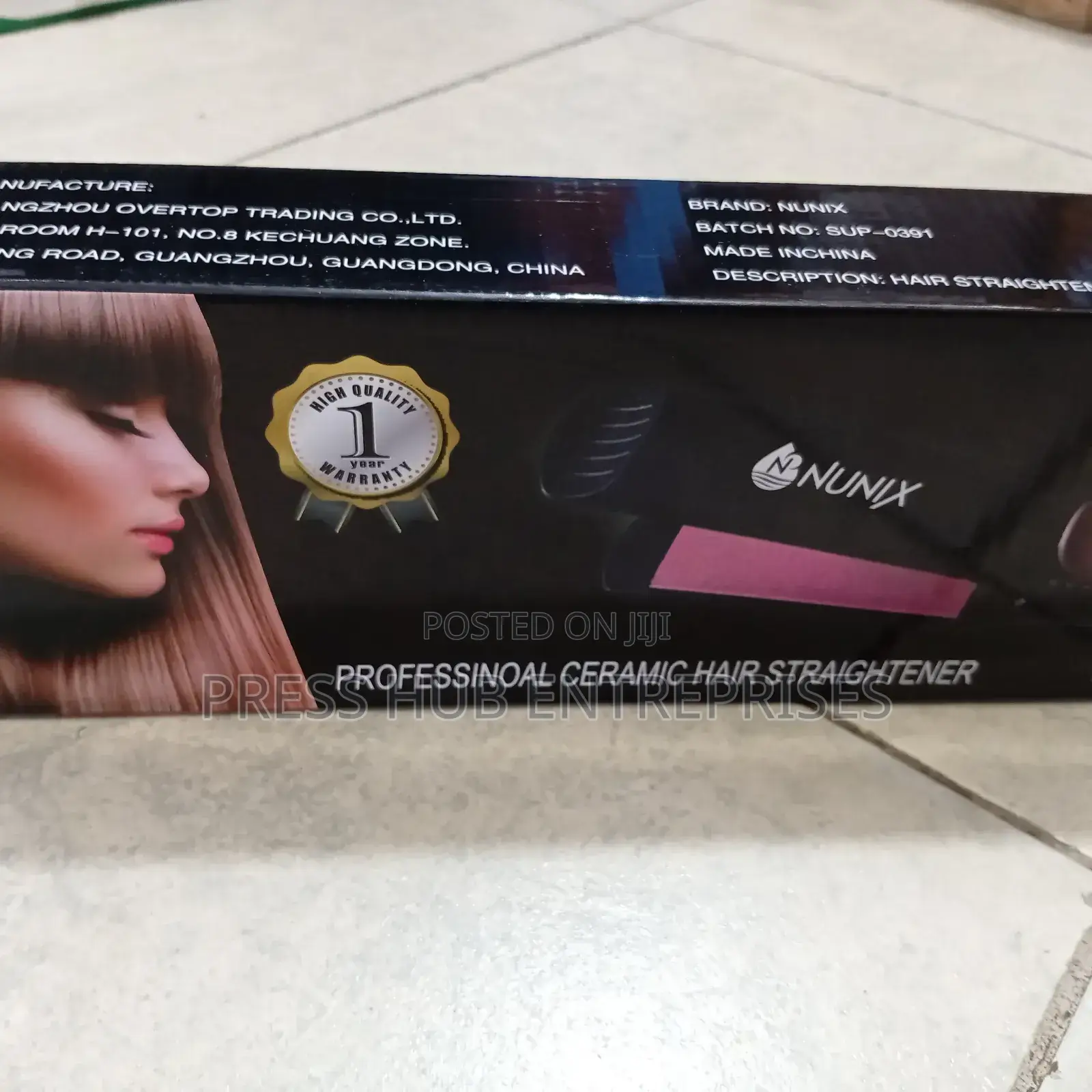 Nunix-Professional Ceramic Hair Straightener –