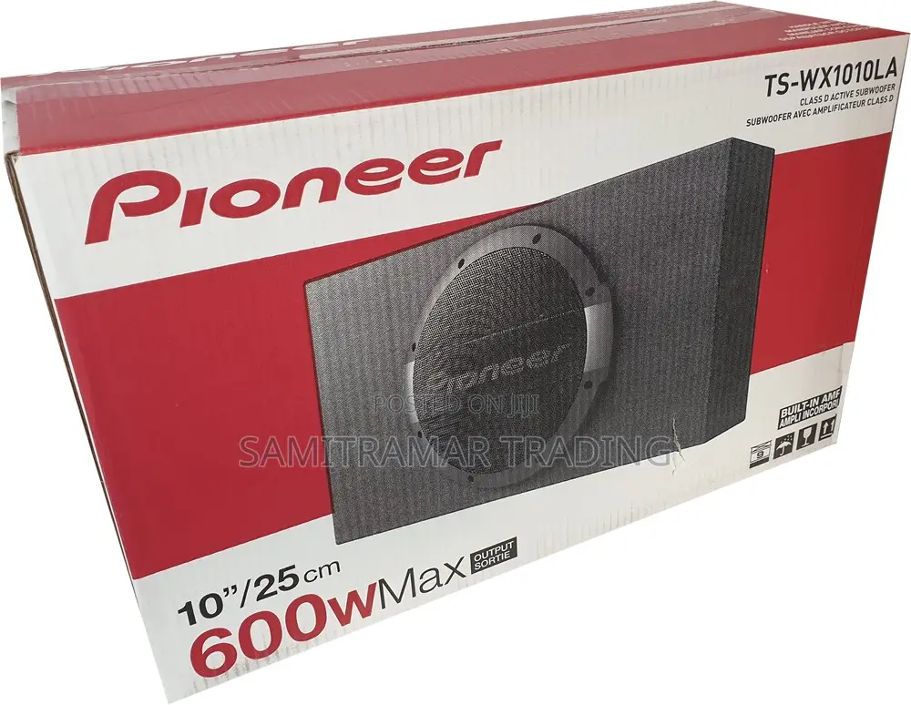 Ts-Wx1010la Pioneer 10" Active Shallow Mount Sealed Subwoofer 1200w