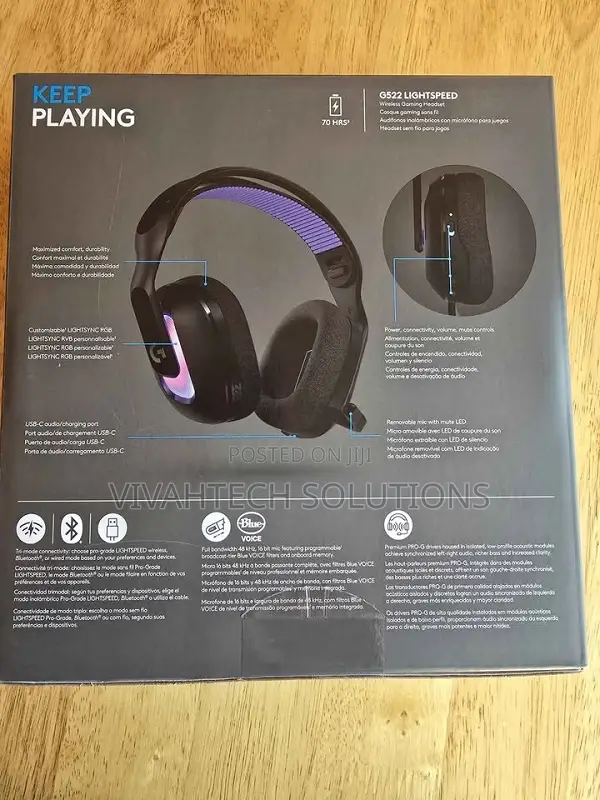 Logitech G522 Gaming Head Set - Clear Sound and Comfort
