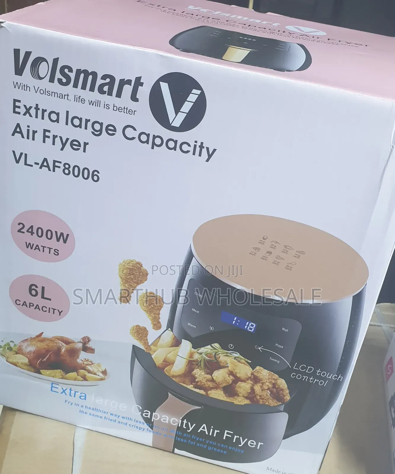 Volsmart Vl-af8006, 6 Litre Air Fryer (1 Yr Wrty