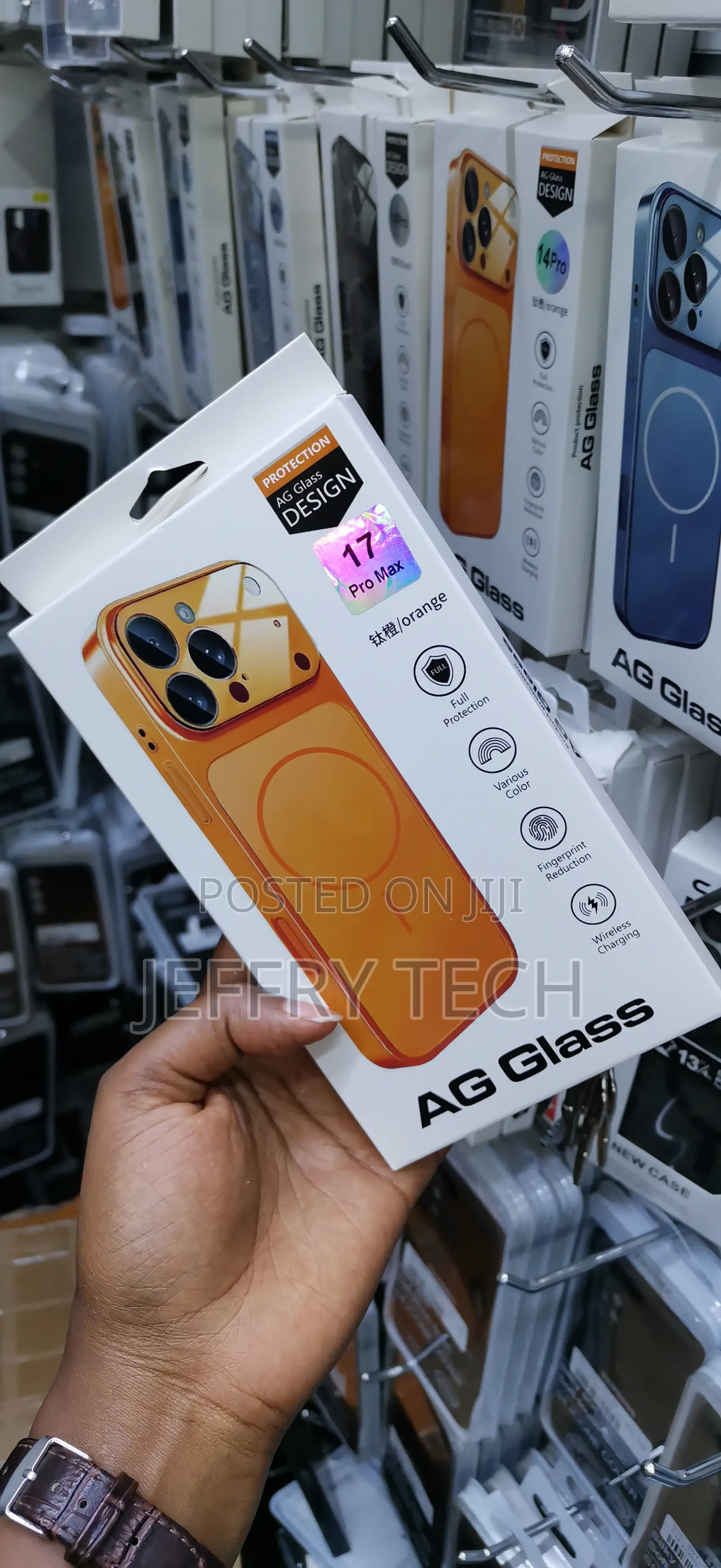 Hipos Ag Glass Converter Case for iPhone 17 Pro Max -Orange