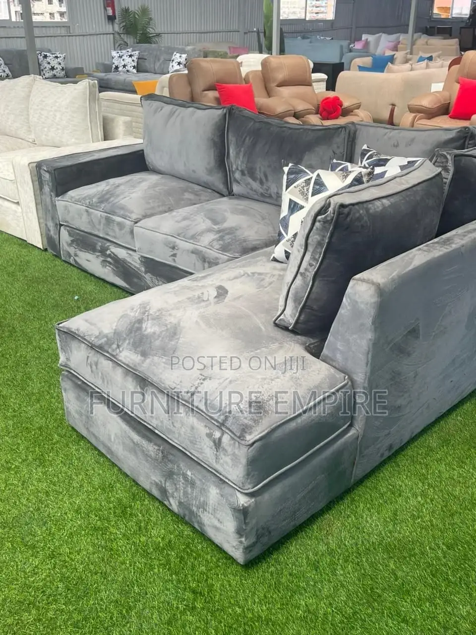 Believable Cozy 6 Seater L Sofa