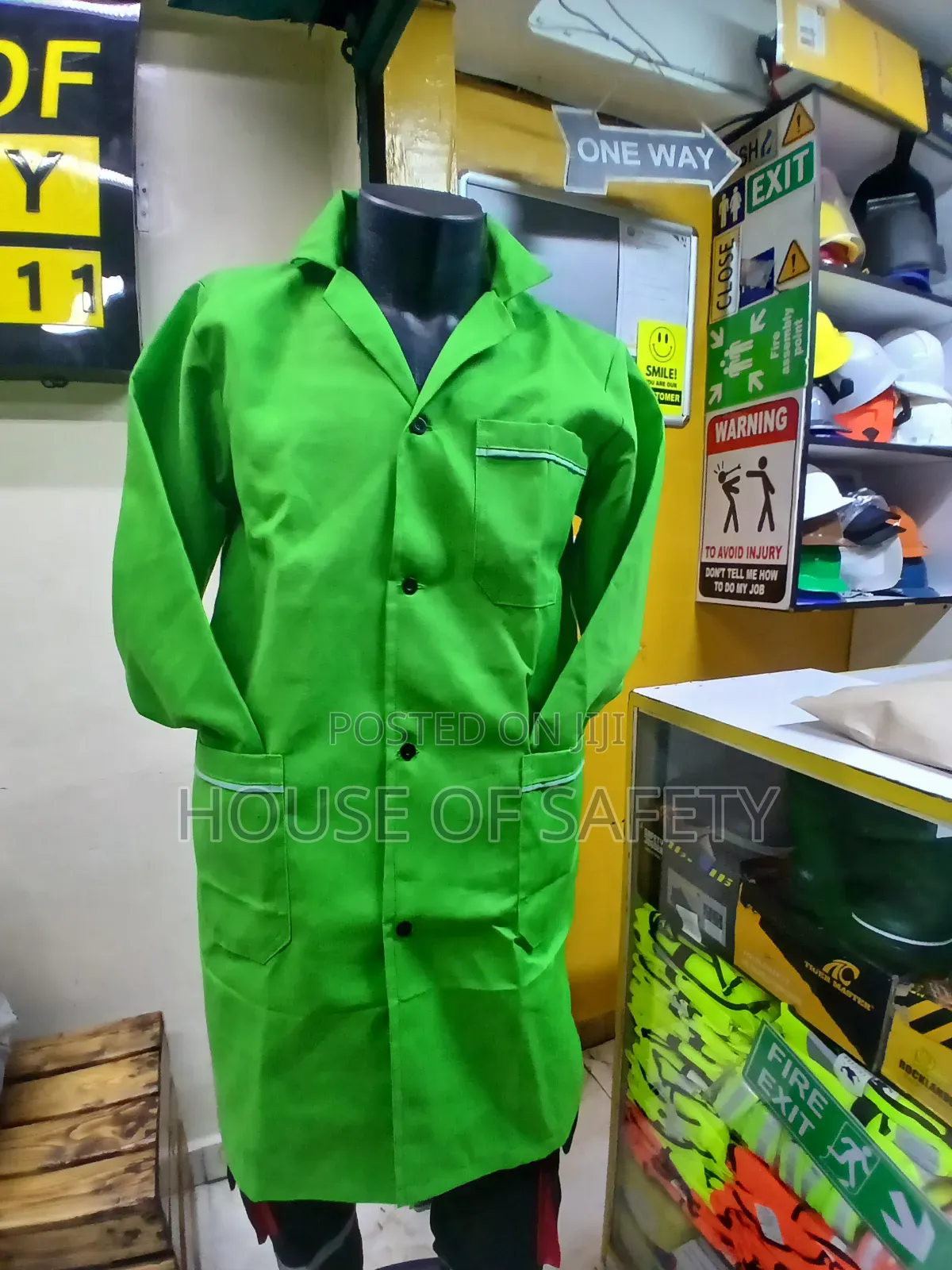Standard Design Dust Coat in Colours Safaricom Green