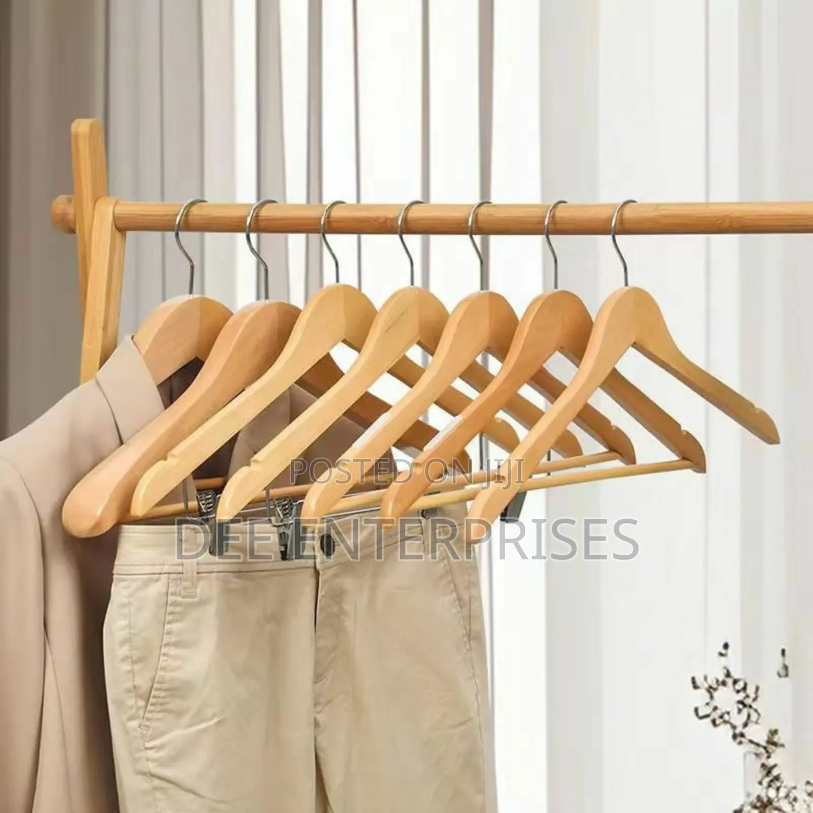 5pcs Wooden Hangers for Clothes